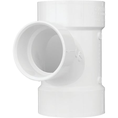 Charlotte Pipe And Foundry 3 In. Sch 30 x 1-1/2 Sch 40 Reducing Sanitary PVC Tee PVC 01401 0600HA